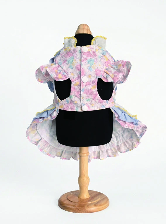 Pastel Ribbon Dress, underside construction view